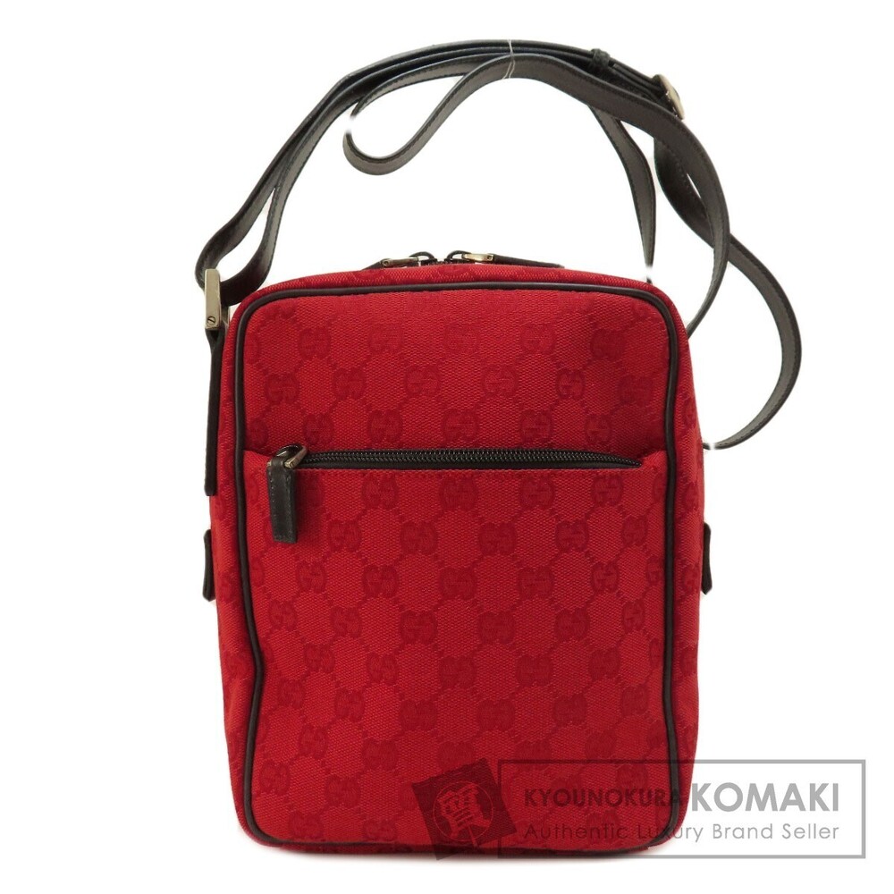 Gucci 018 1612 GG Pattern Canvas Shoulder Bag